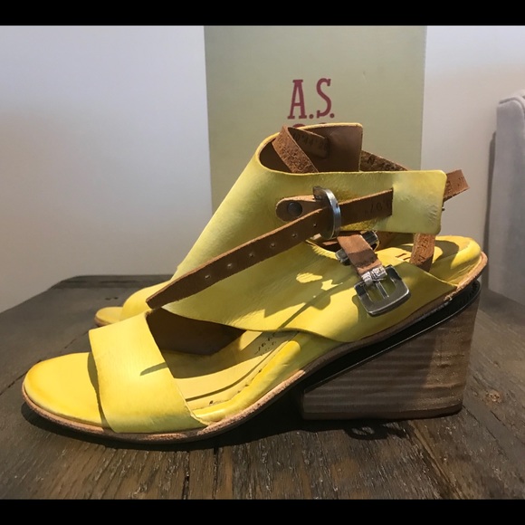 A.s.98 AS 98 Sandals yellow new